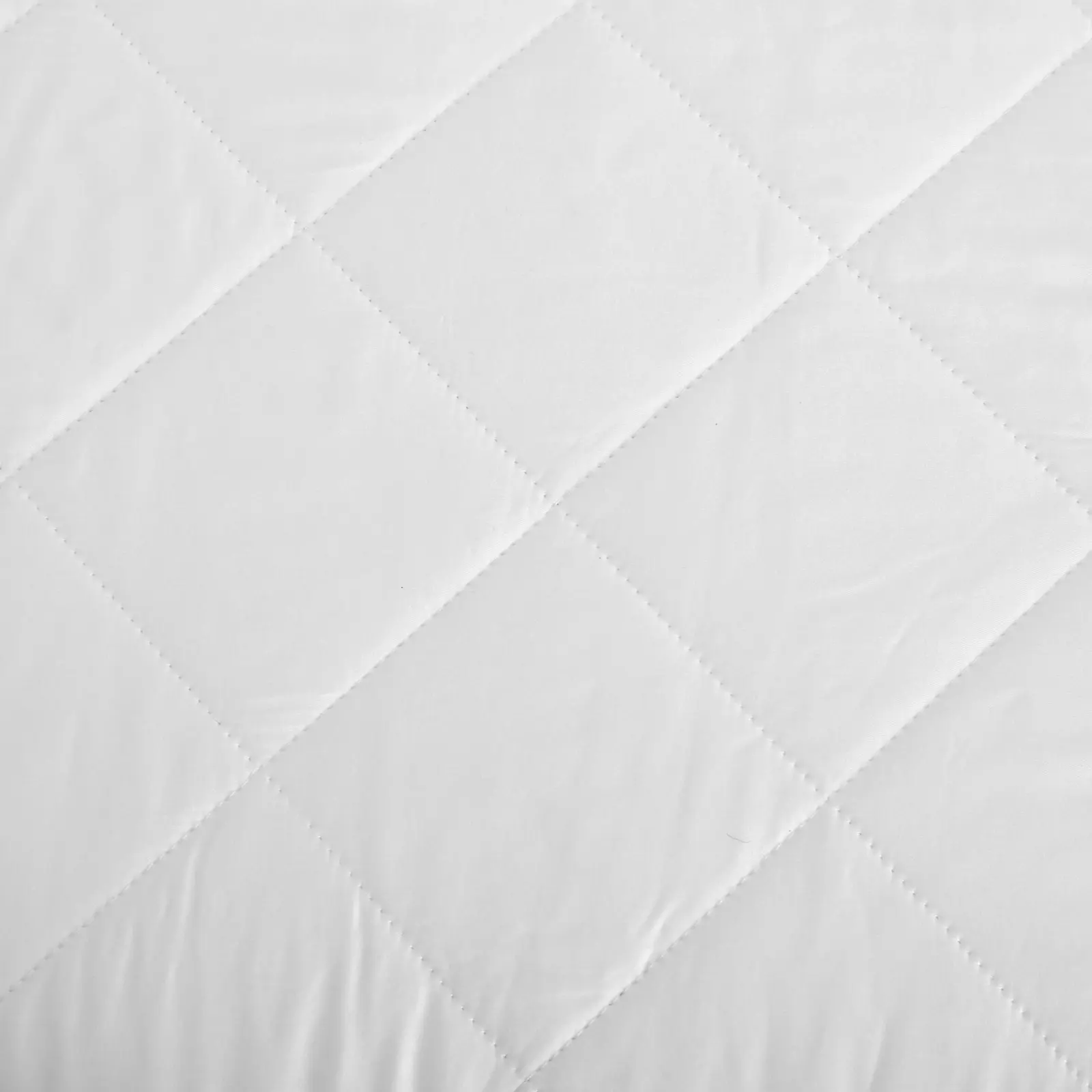 Natural Home Bamboo Quilted Mattress Protector White COT