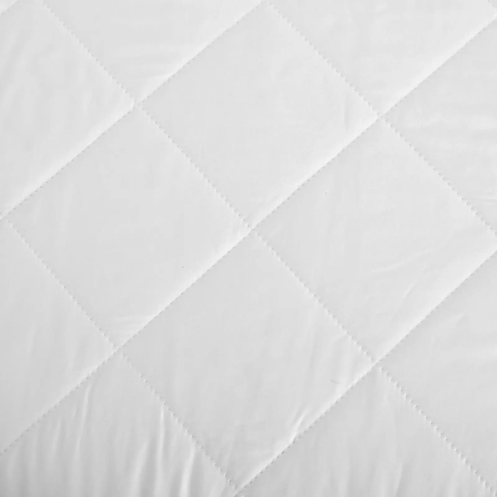 Natural Home Bamboo Quilted Mattress Protector White COT