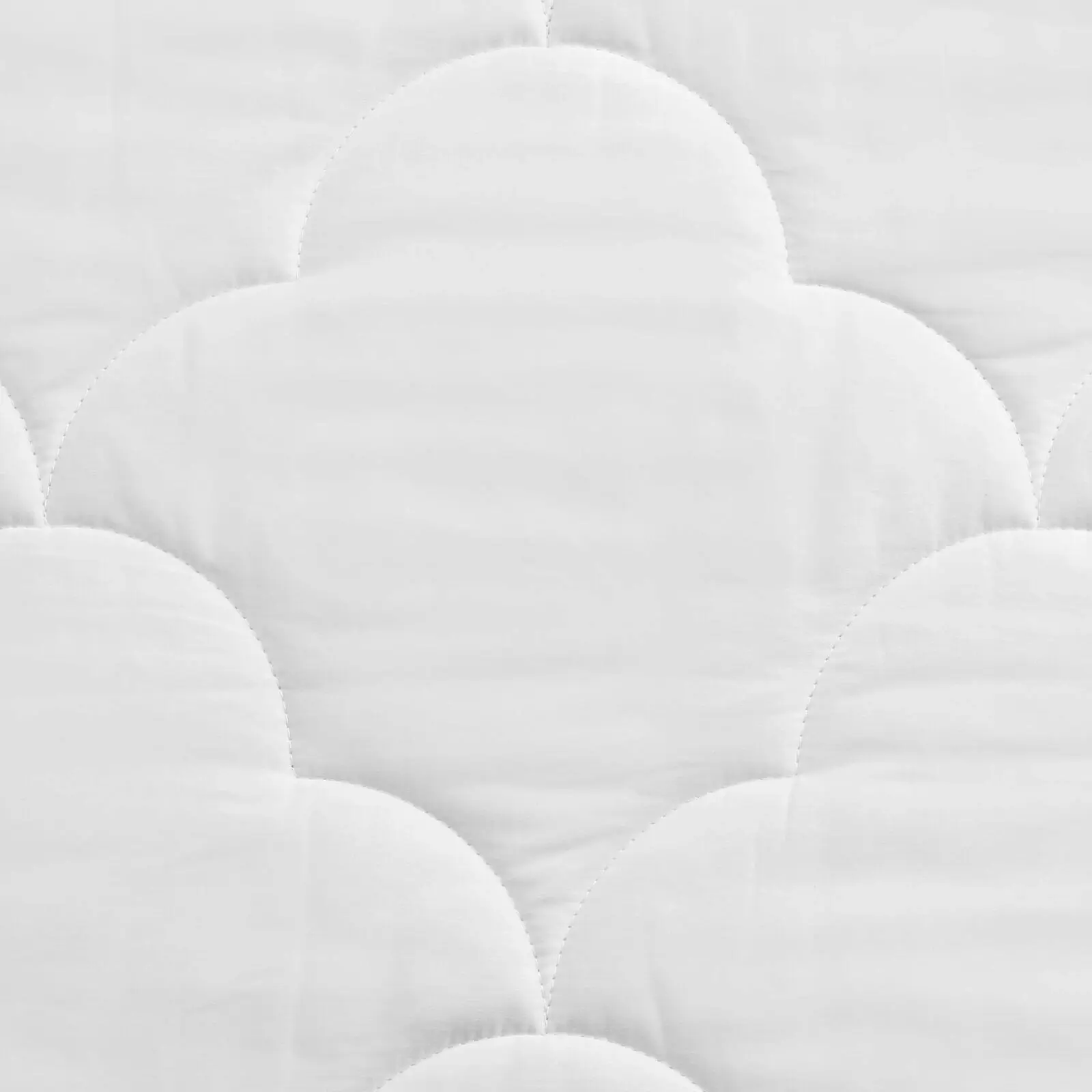 Natural Home Organic Cotton Quilted Mattress Protector White Cot