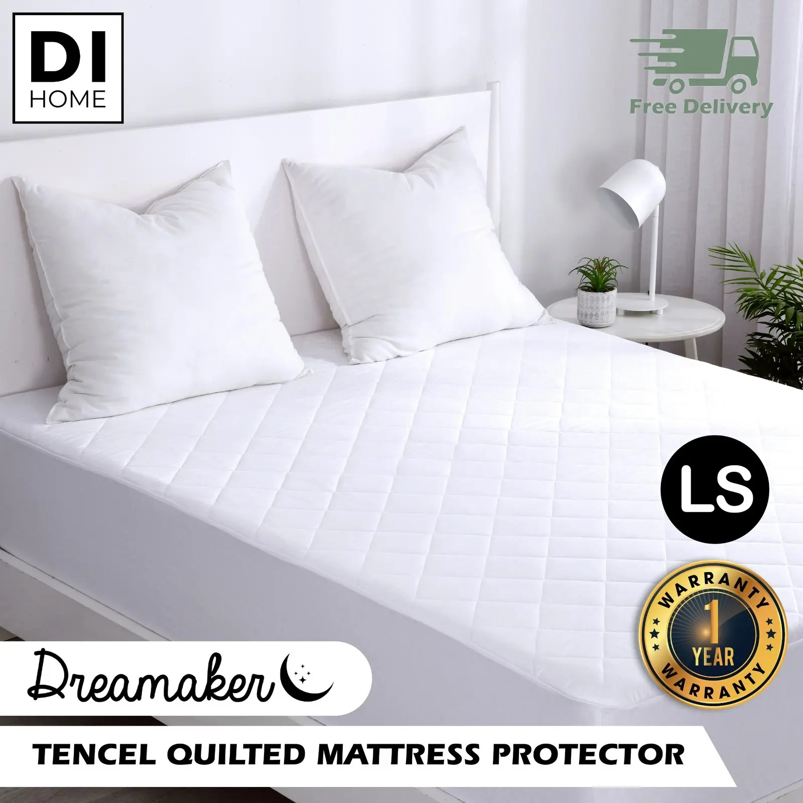 Dreamaker Tencel Mattress Protector Long Single Bed