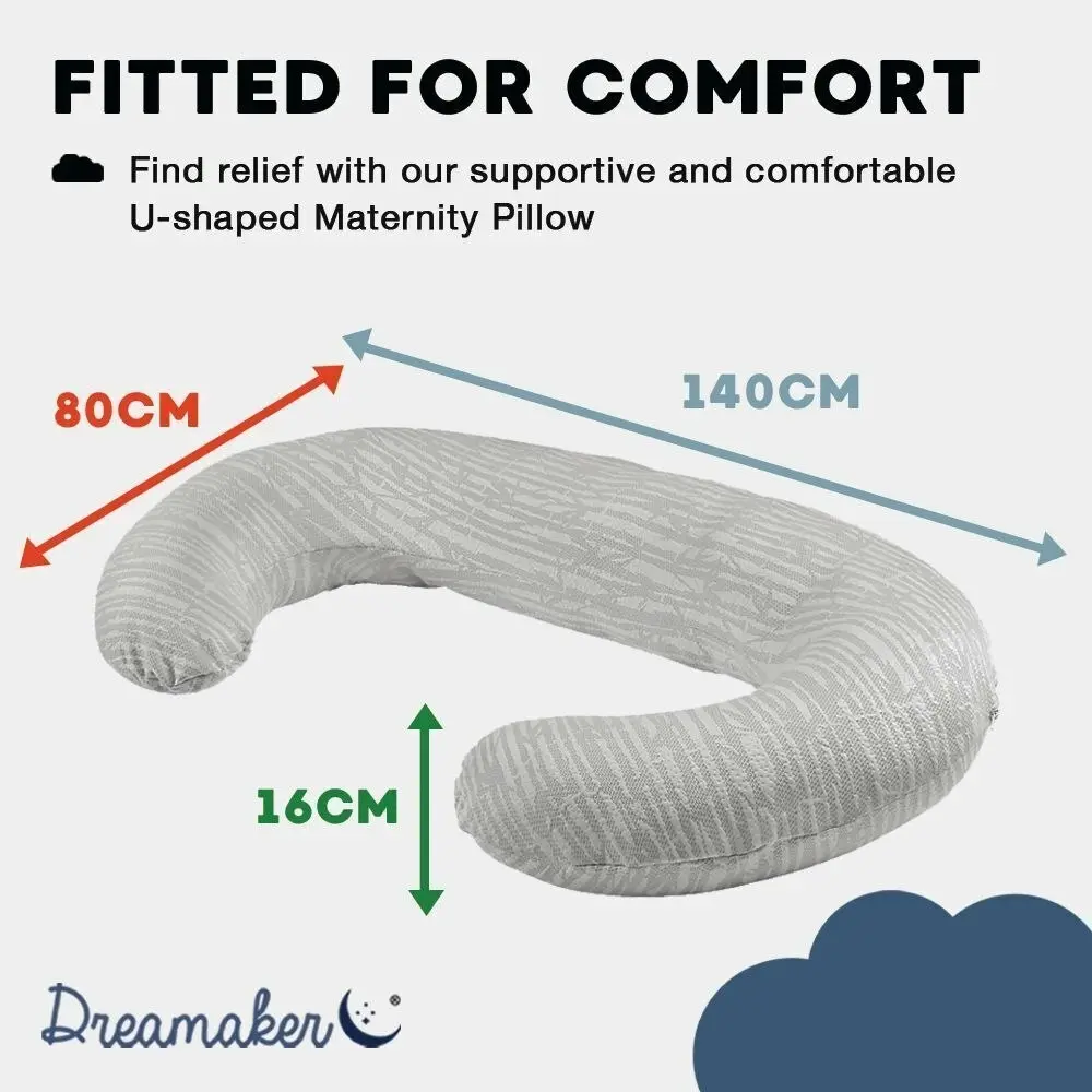 Dreamaker Bamboo Covered C Shape Maternity Pillow