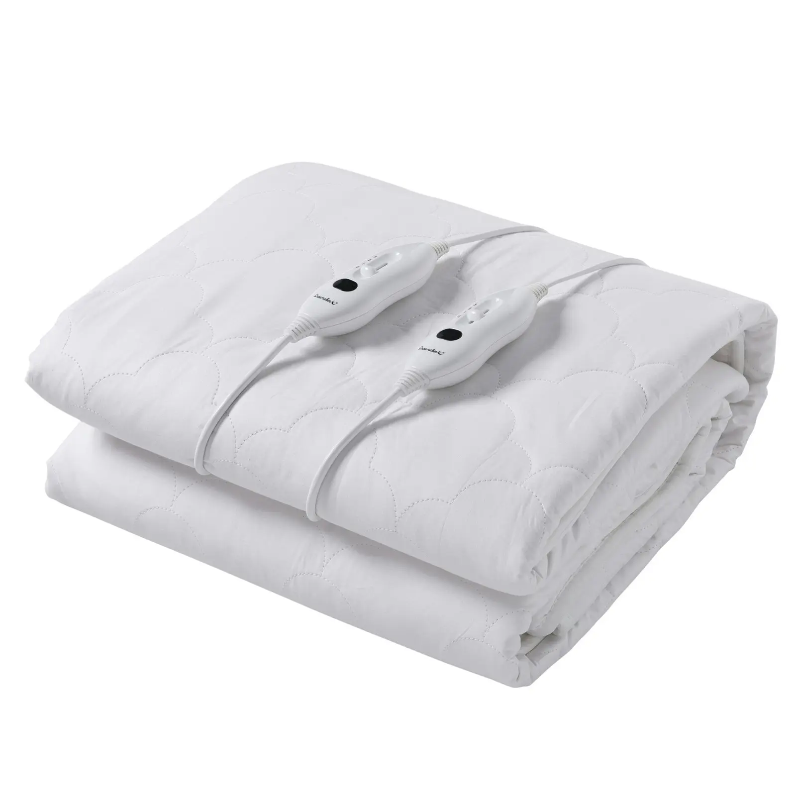 Dreamaker 100% Cotton Quilt Electric Blanket White Double Bed