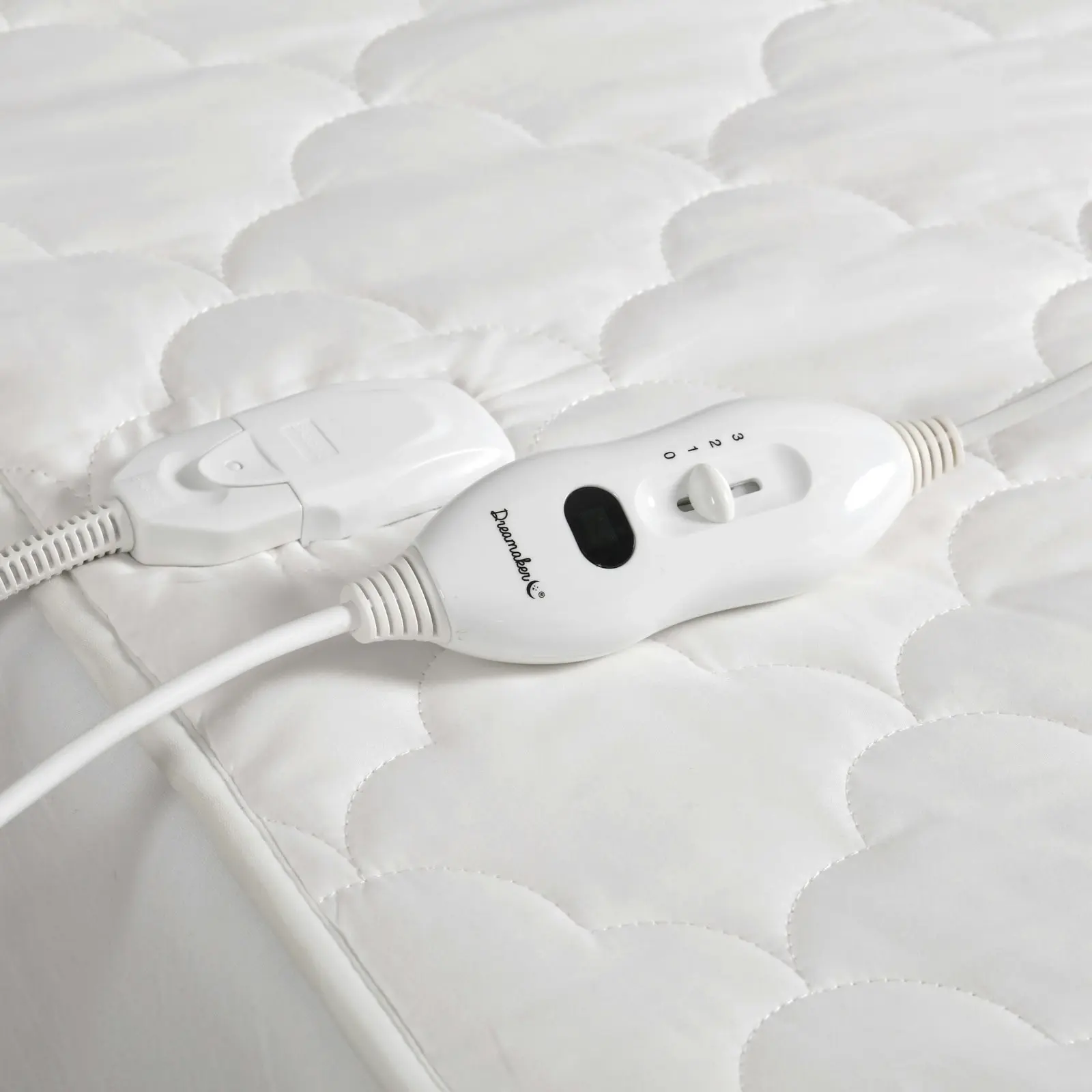 Dreamaker 100% Cotton Quilt Electric Blanket White Double Bed