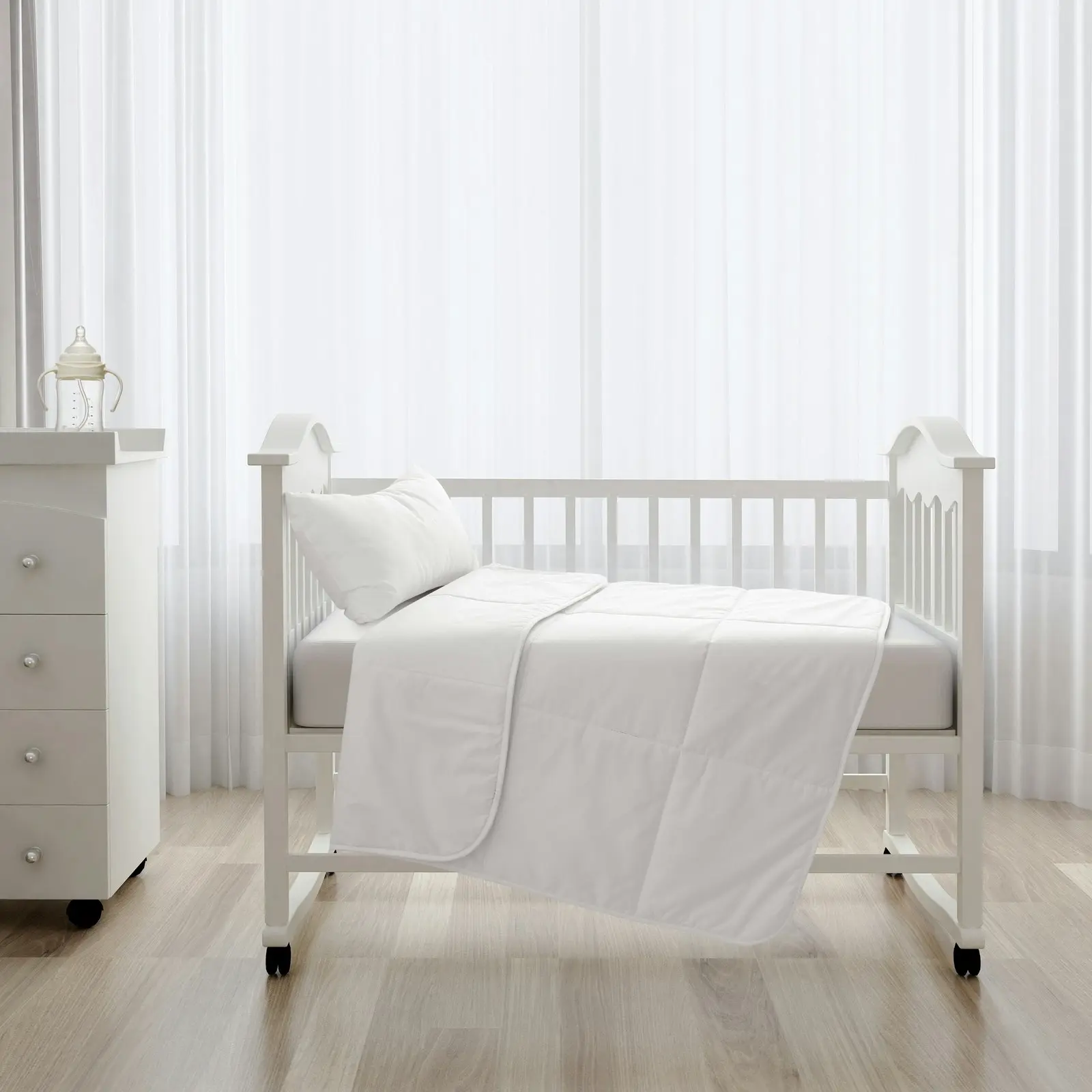 Natural Home Summer Wool Quilt 250gsm White COT