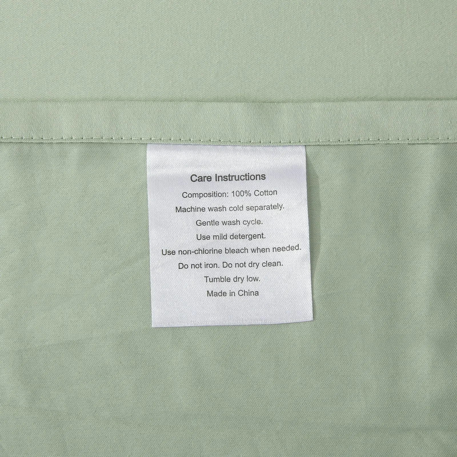 ESSN 500TC Cotton Sateen King Pillowcases Sage (Twin Pack)