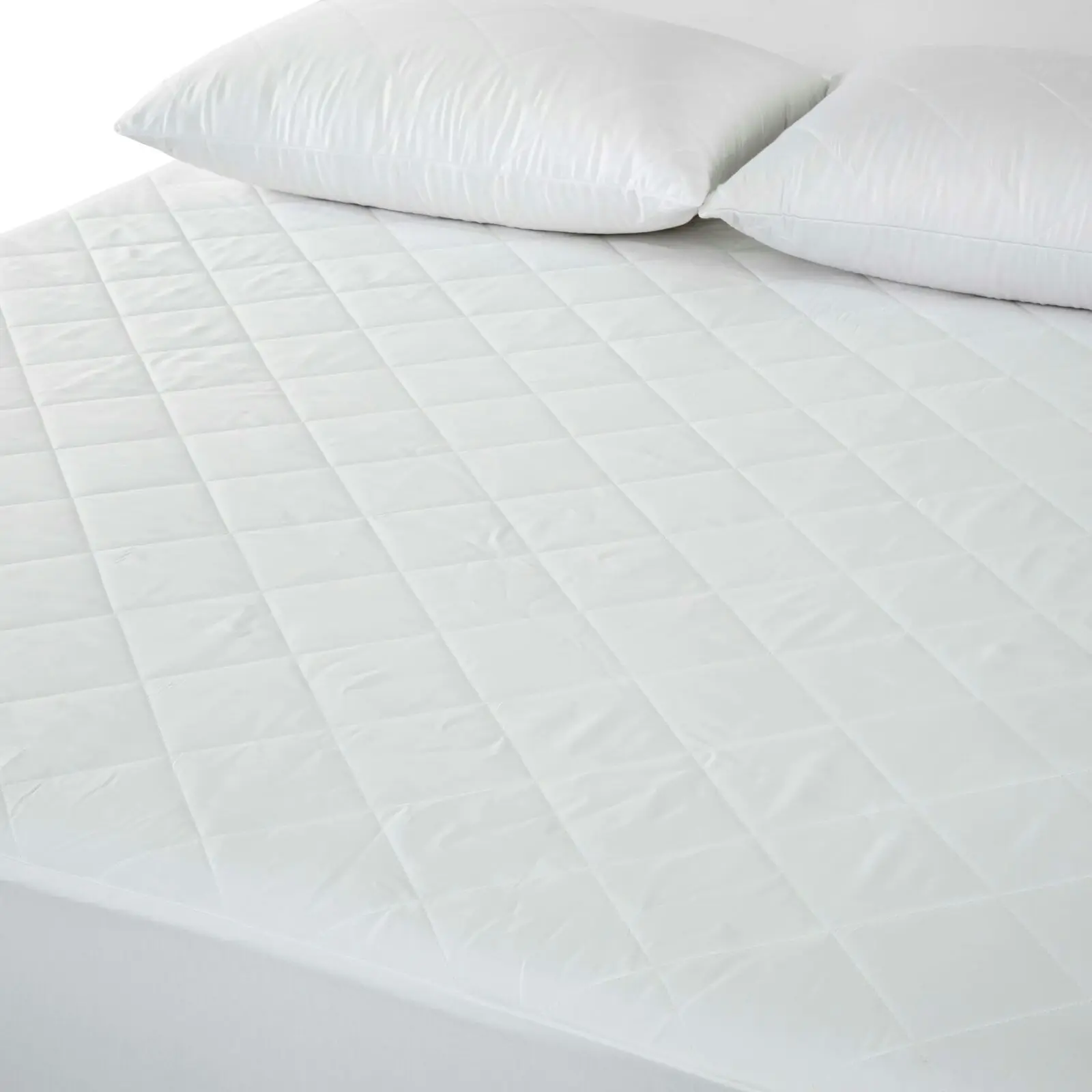 Natural Home Tencel Quilted Mattress Protector White Single Bed