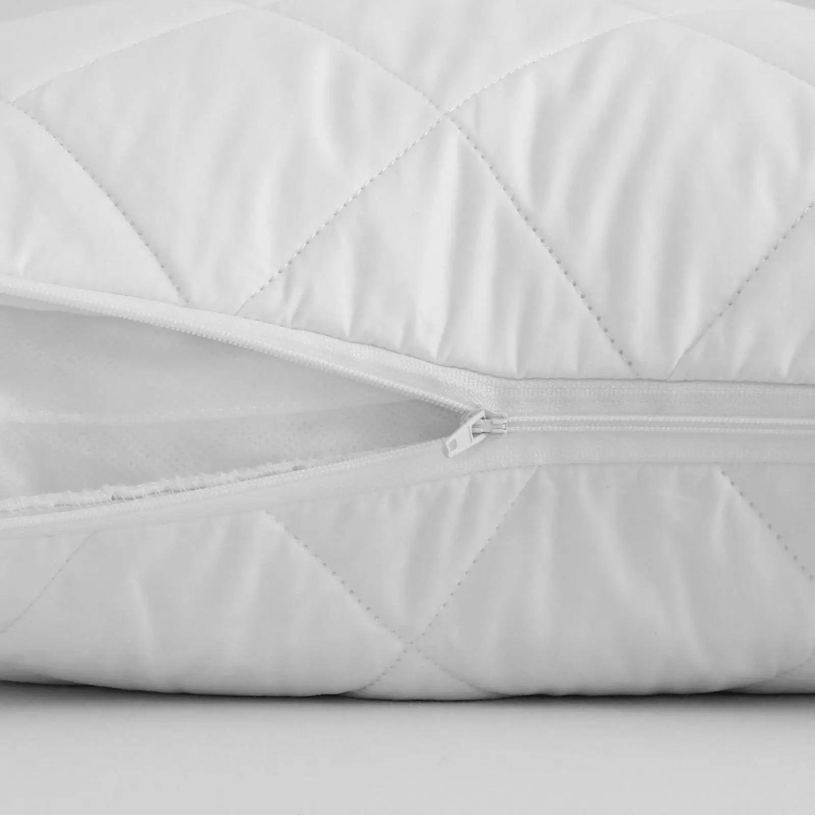 Dreamaker 100% Cotton Quilted Pillow Protector - 48x73cm (2 Pack)