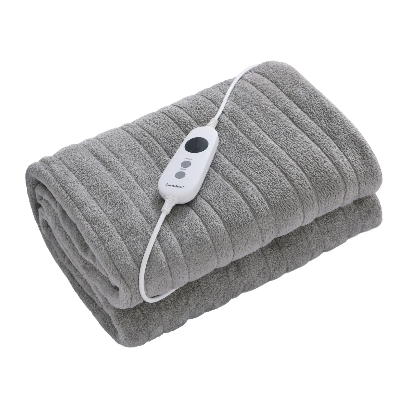 Dreamaker Coral Fleece Heated Throw Silver 160 x 120cm