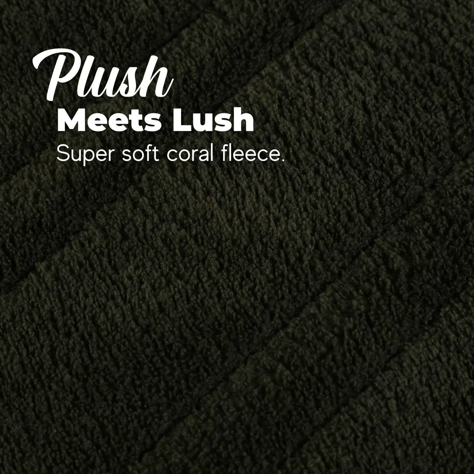 Dreamaker Coral Fleece Heated Throw Black 160 x 120cm