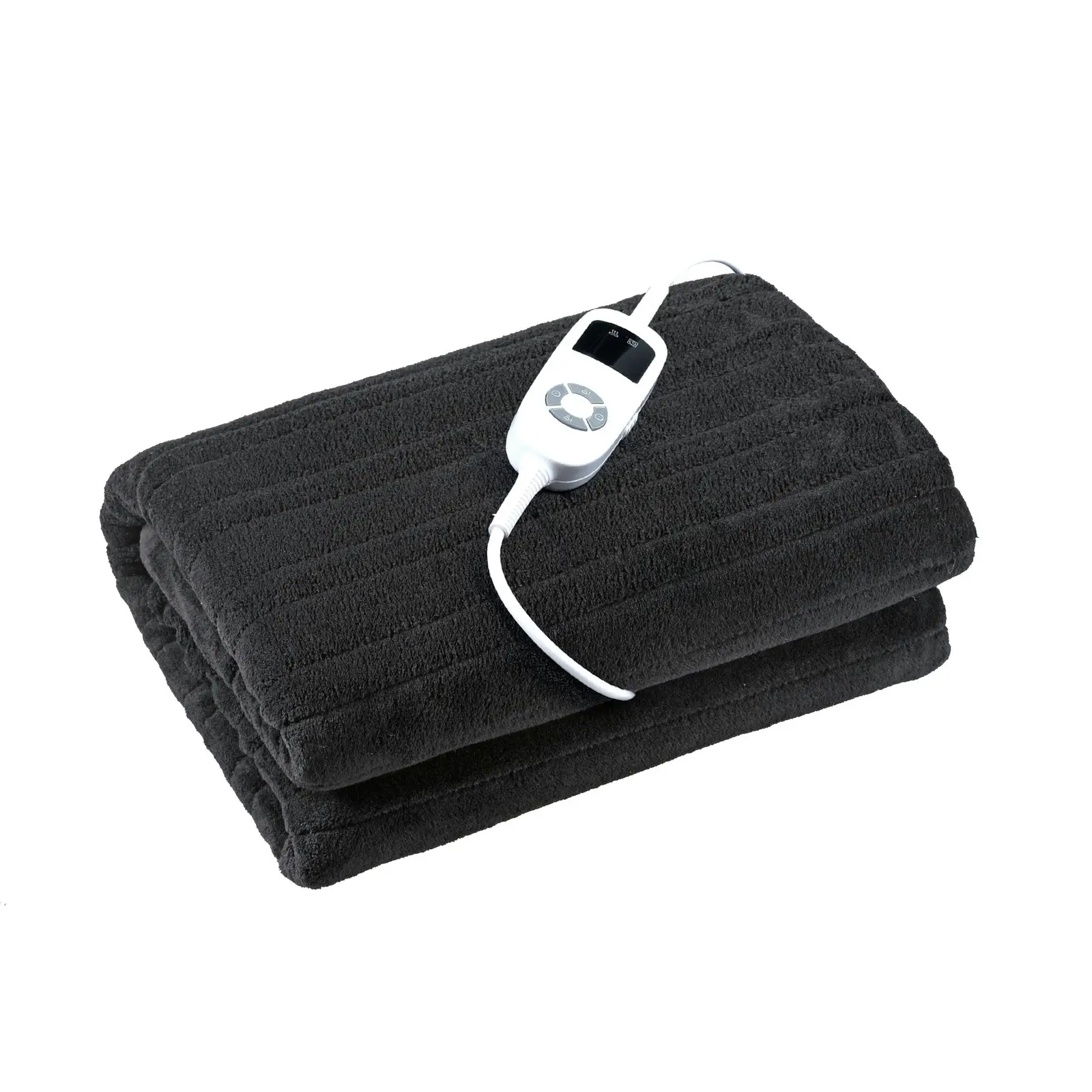 Dreamaker Coral Fleece Heated Throw Black 160 x 120cm