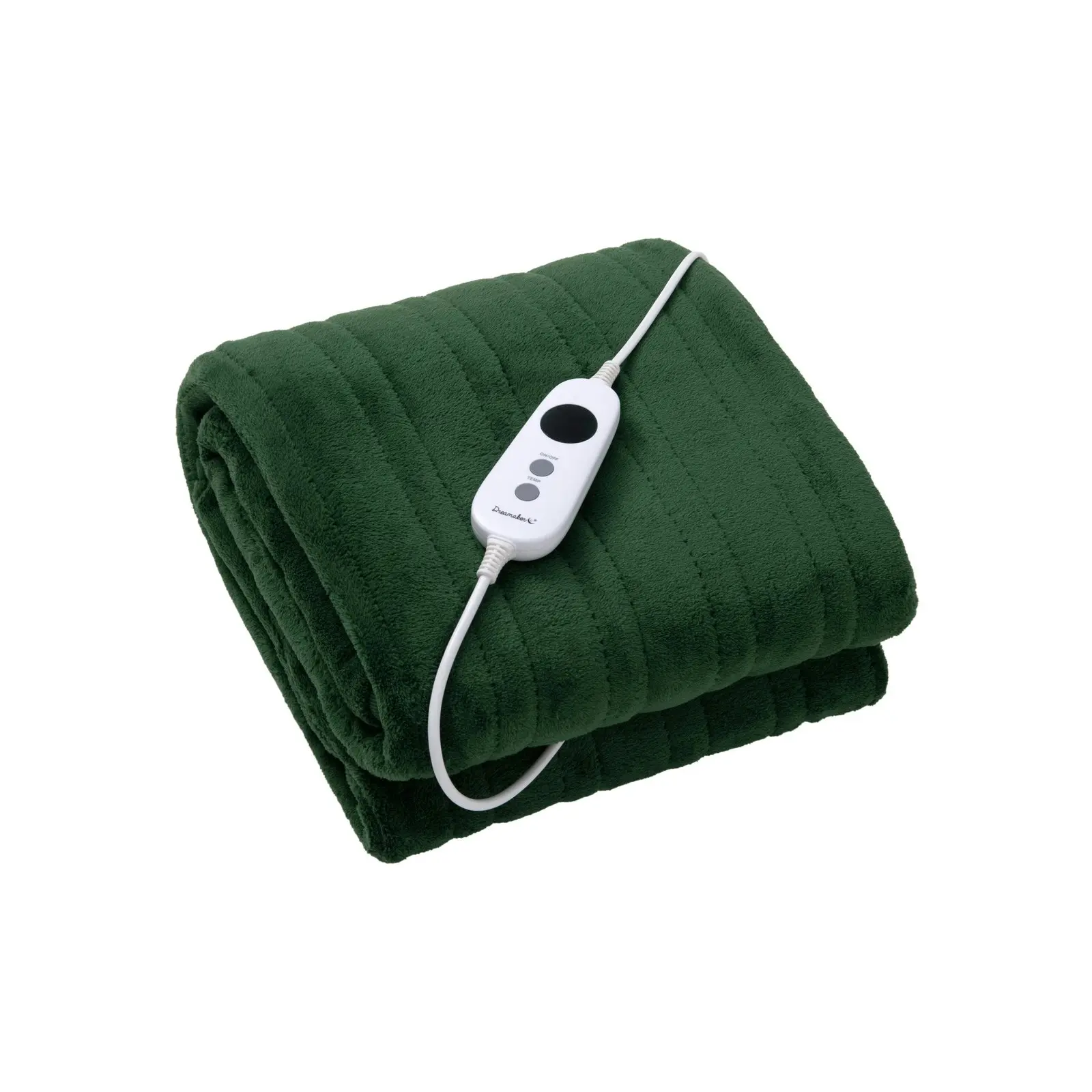 Dreamaker Coral Fleece Heated Throw Eden Green 160 x 120cm