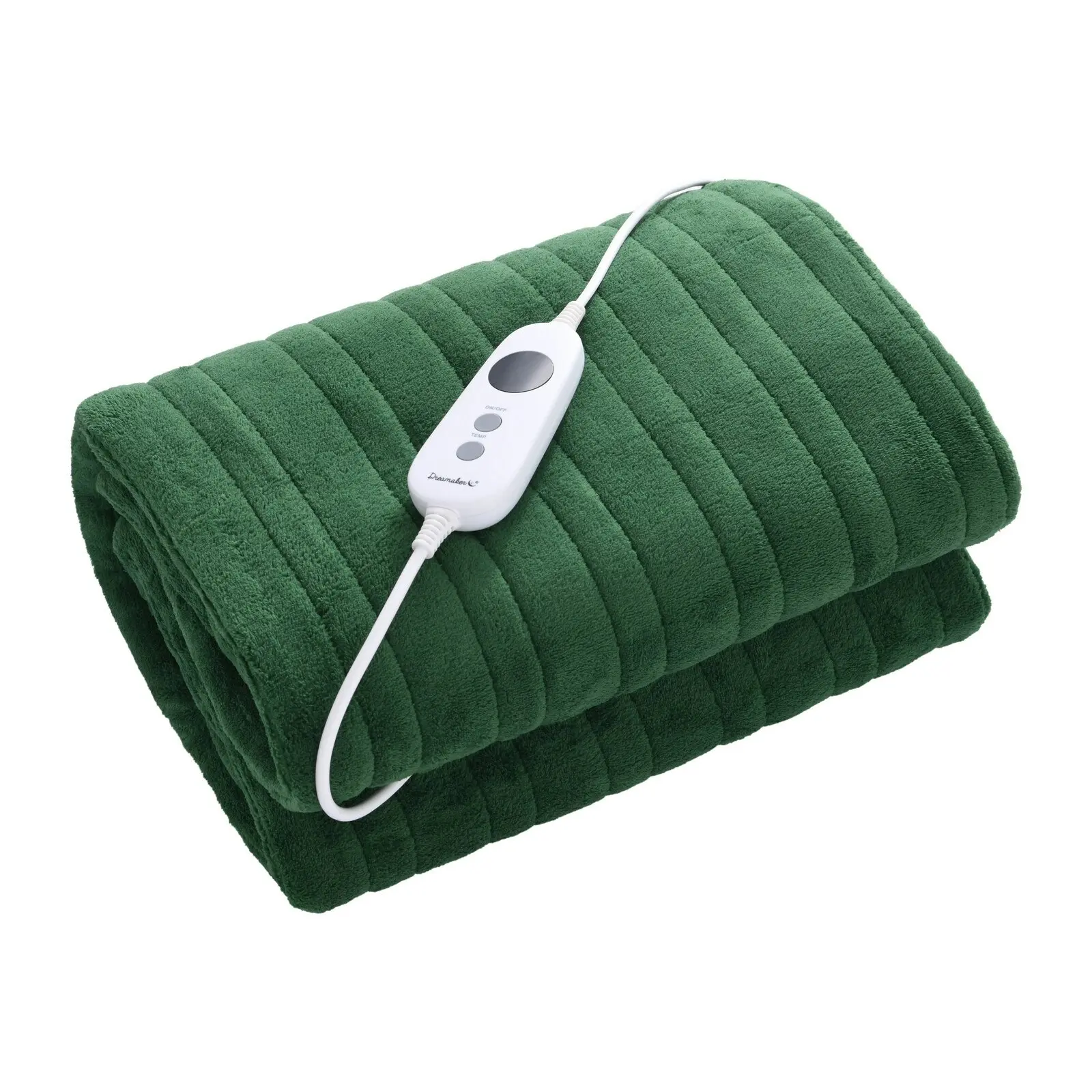 Dreamaker Coral Fleece Heated Throw Eden Green 160 x 120cm