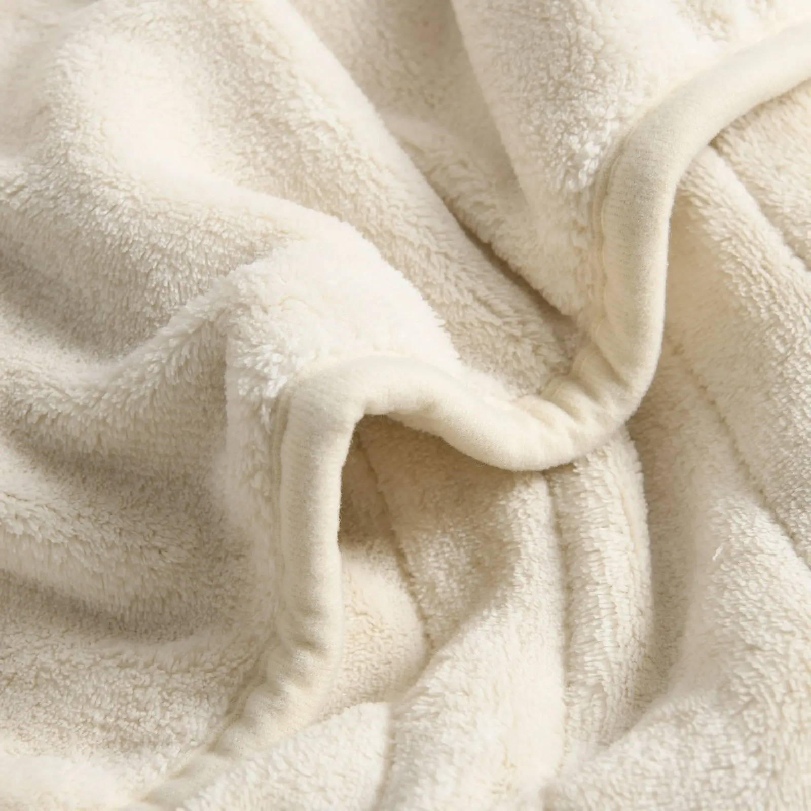 Dreamaker Coral Fleece Electric Heated Throw Blanket Cream 160 x 120cm