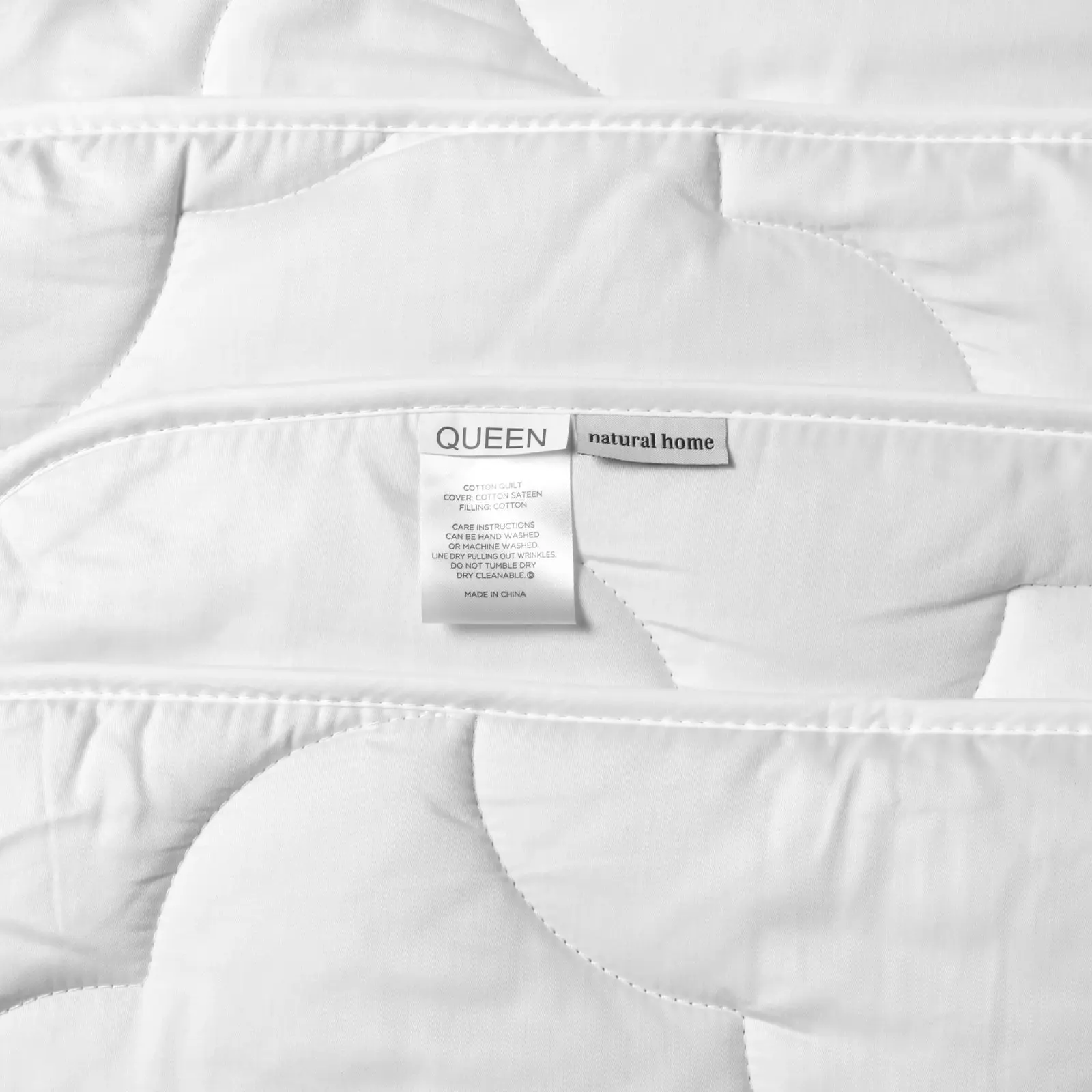 Natural Home Summer Cotton Quilt 250gsm White Double Bed