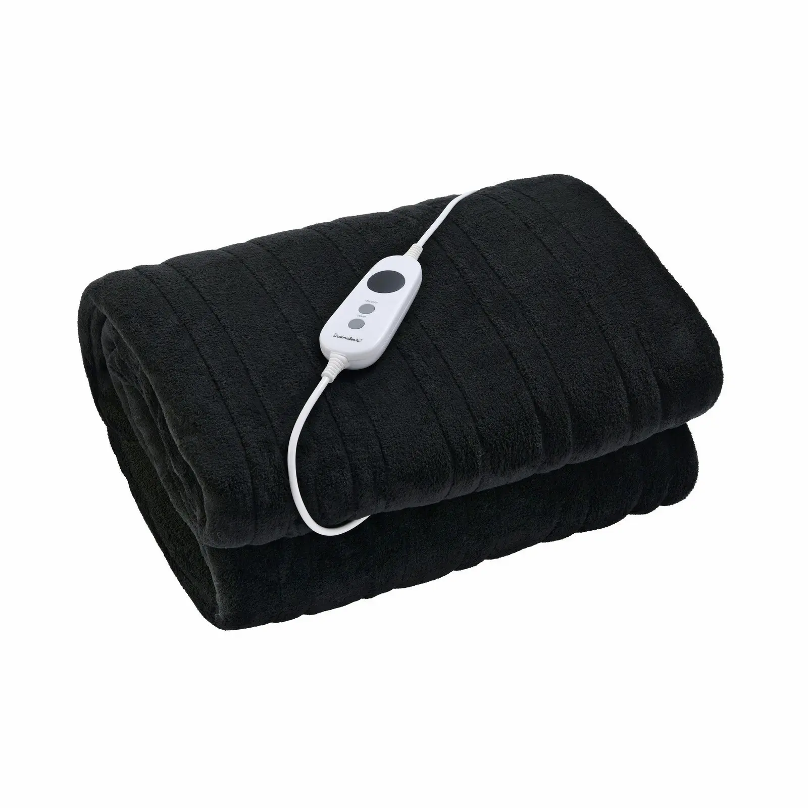 Dreamaker Coral Fleece Heated Throw Charcoal 200 x 180cm