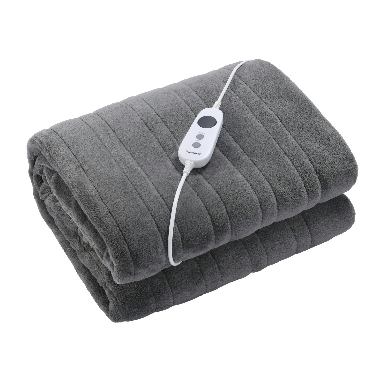 Dreamaker Coral Fleece Heated Throw Silver 200 x 180cm