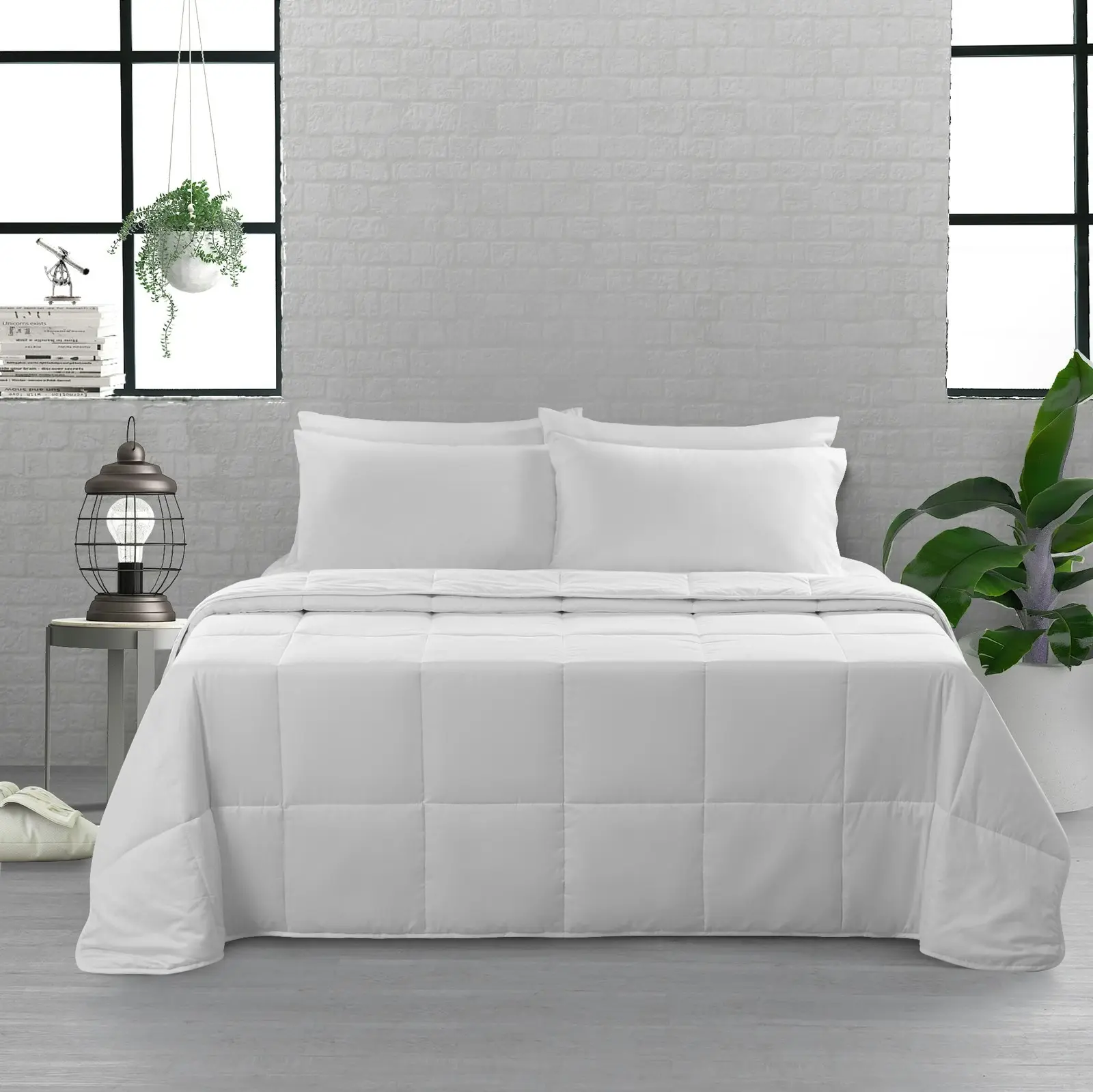 Natural Home Summer Wool Quilt 250gsm White King Bed