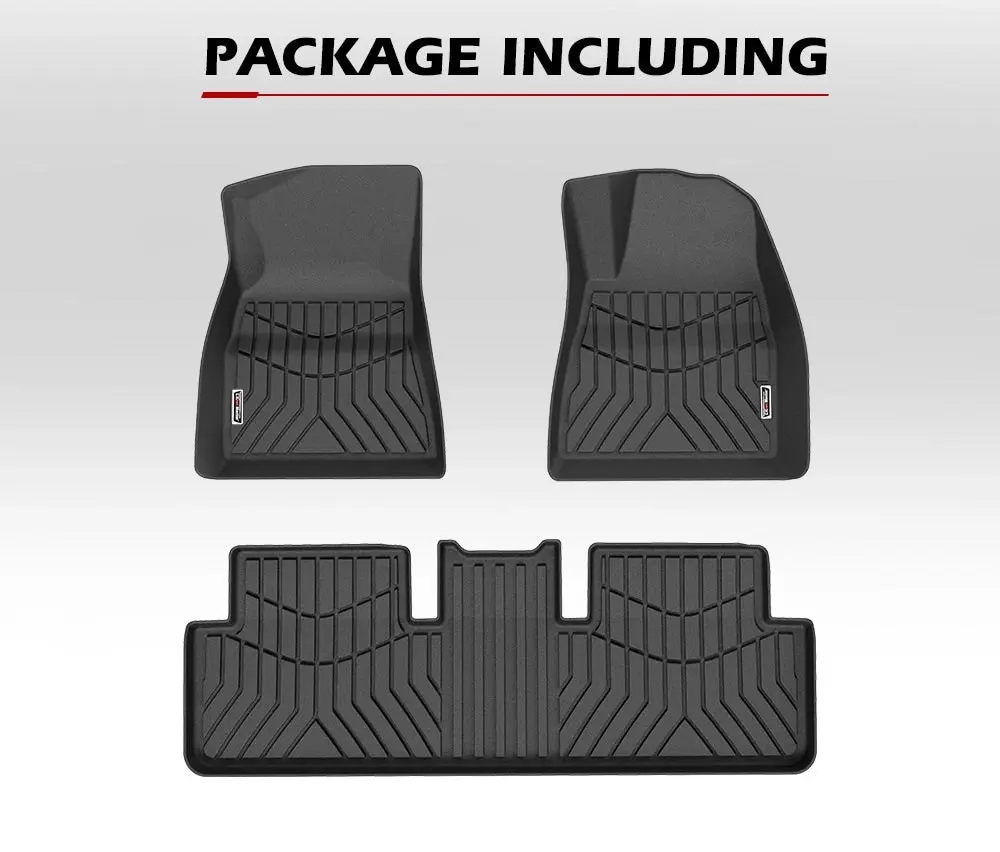 Kiwi Master 3D TPE Car Floor Mats Fit Tesla Model 3 2017-2022