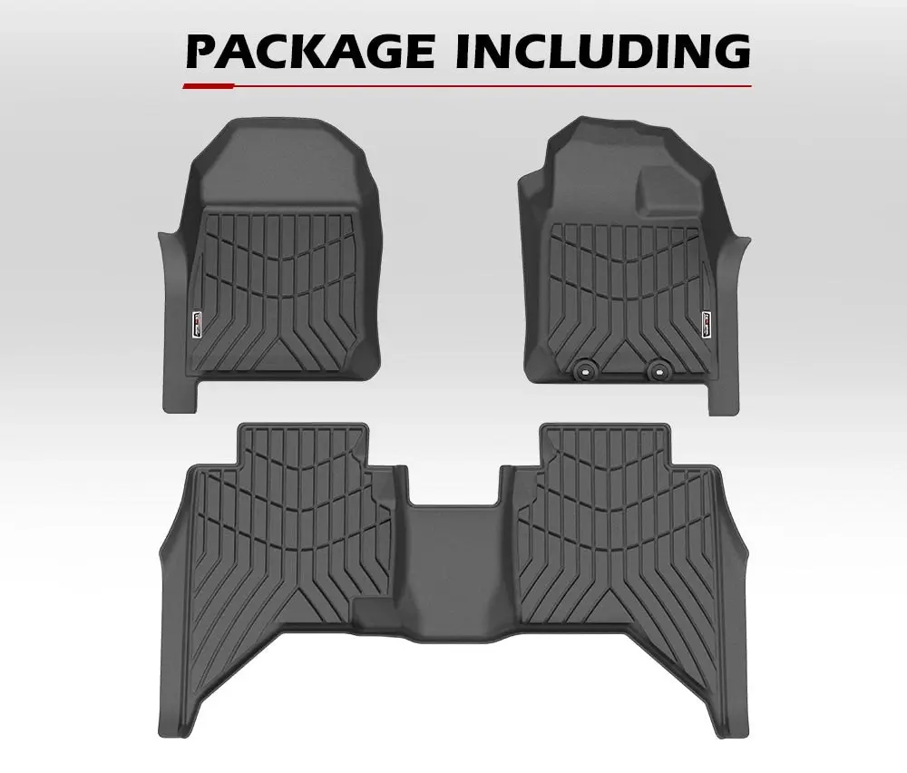 Kiwi Master 3D TPE Car Floor Mats Fit ISUZU D-MAX DMAX Dual Cab UTE