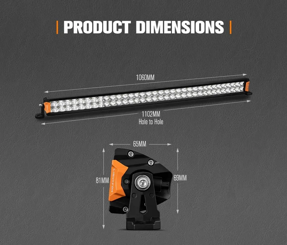 Rigel Series 40inch Osram LED Light Bar 1Lux @ 694m 30,192 Lumens