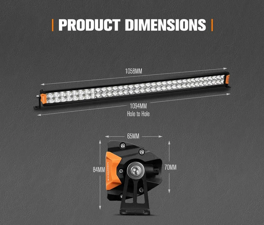 Rigel Series 40inch Osram LED Light Bar 1Lux @ 694m 30,192 Lumens