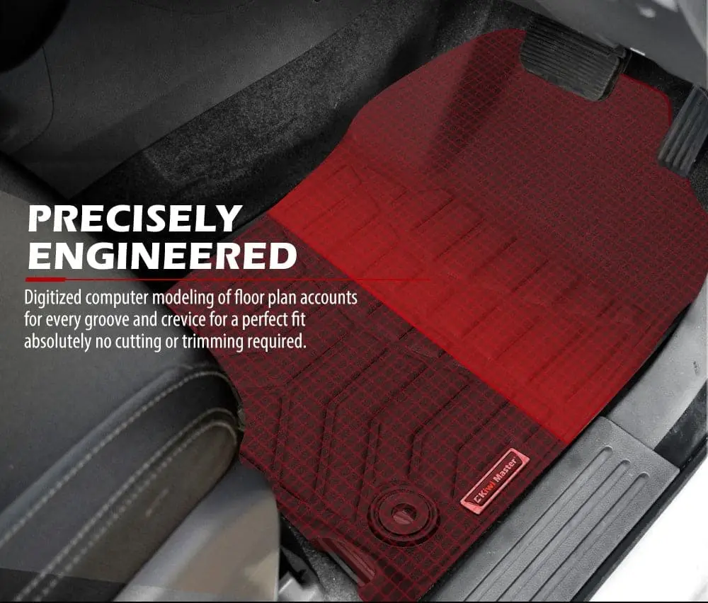 Kiwi Master 3D TPE Car Floor Mats Fit Toyota Hilux Dual Cab Auto MY 2016 - NEW