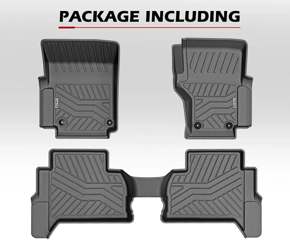 Kiwi Master 3D TPE Car Floor Mats Liner fit VW Amarok 2010 - 2021