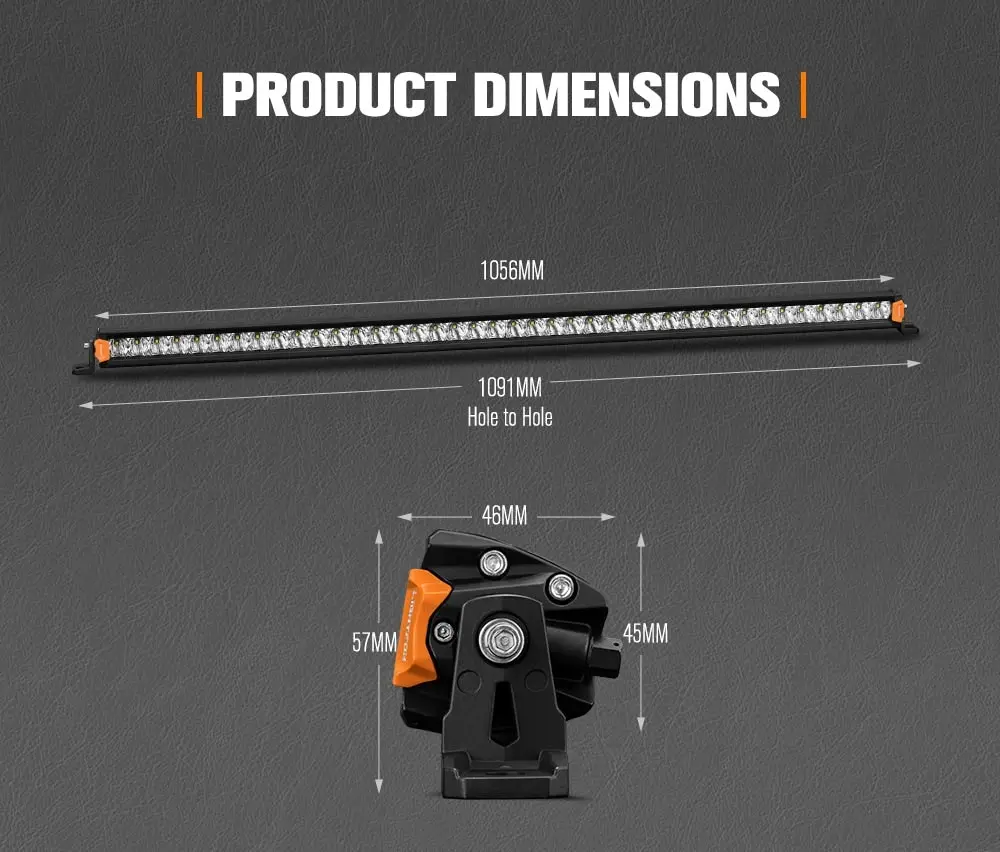 Vega Series 40inch Osram LED Light Bar 1Lux @ 611m 25,160 Lumens