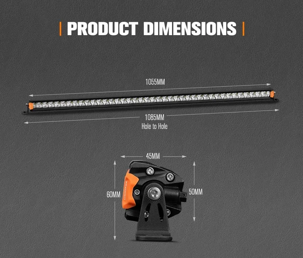 Vega Series 40inch Osram LED Light Bar 1Lux @ 611m 25,160 Lumens