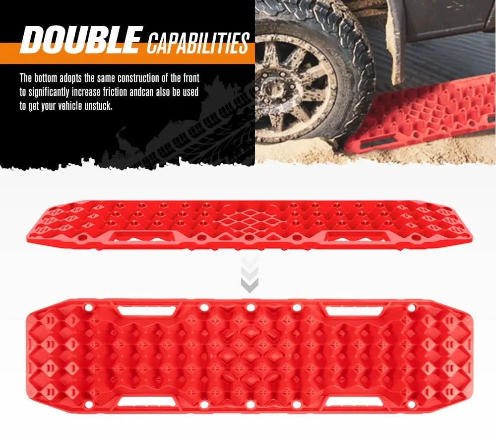 Pair Recovery Tracks Sand Track with Jack Base 10T Red