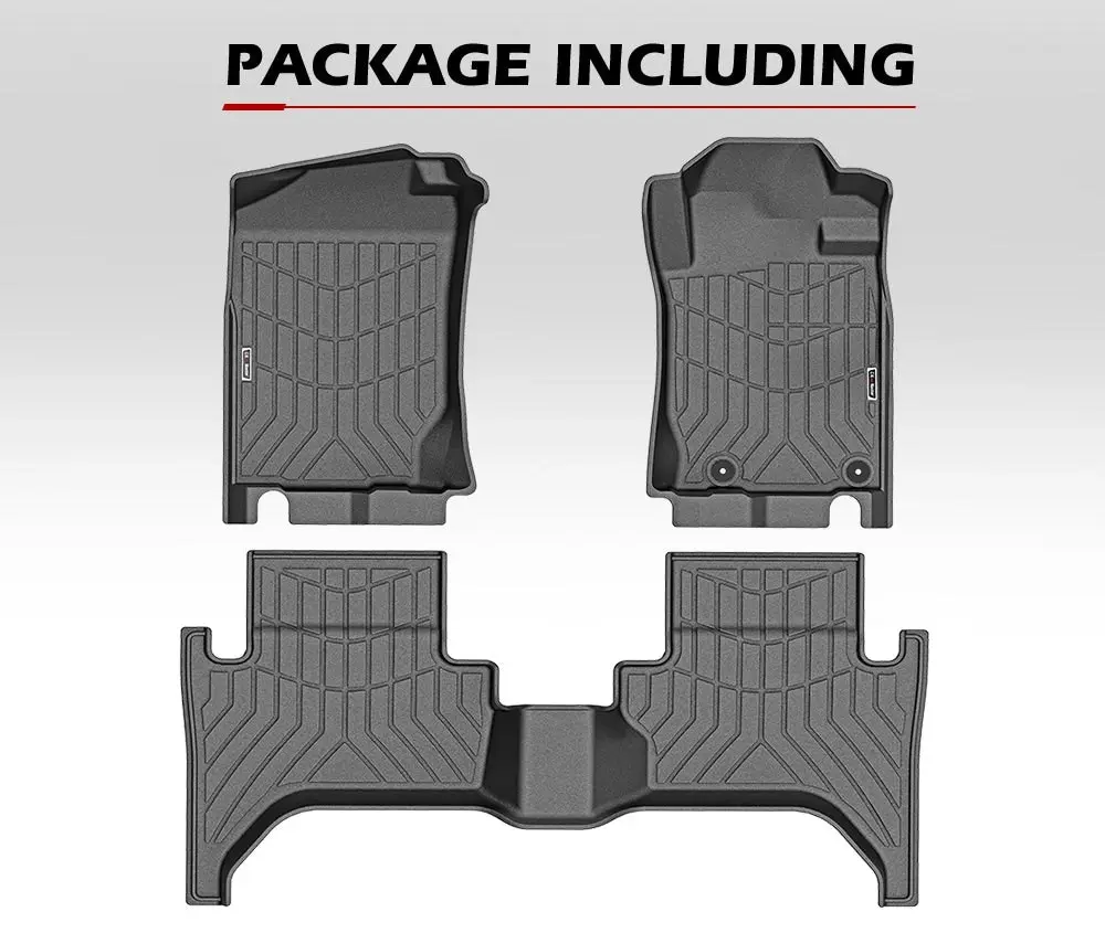 Kiwi Master 3D TPE Car Floor Mats Fit Mitsubishi Triton MQ 2015-2018