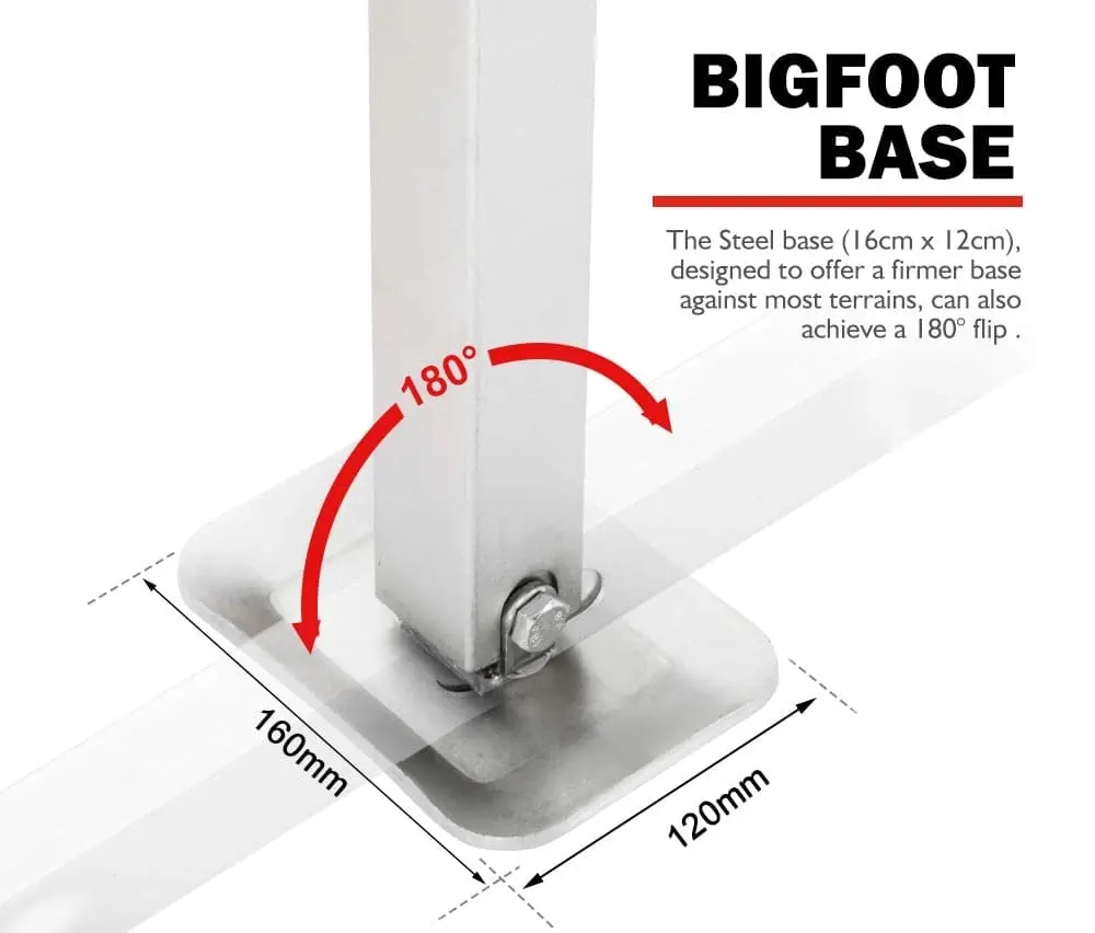 4x 470MM Corner Legs Drop Down W/Handle Steel Base 1200LBS