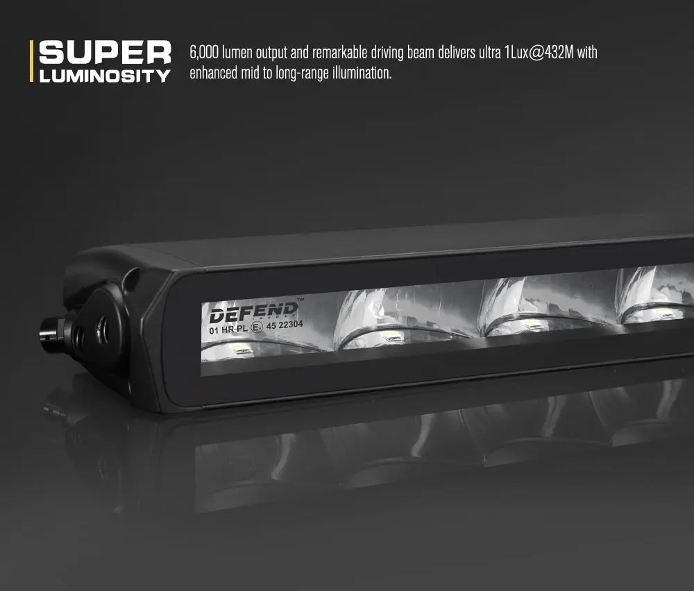 20inch E-MARK LED Light Bar 1Lux @ 432m 6,000 Lumens