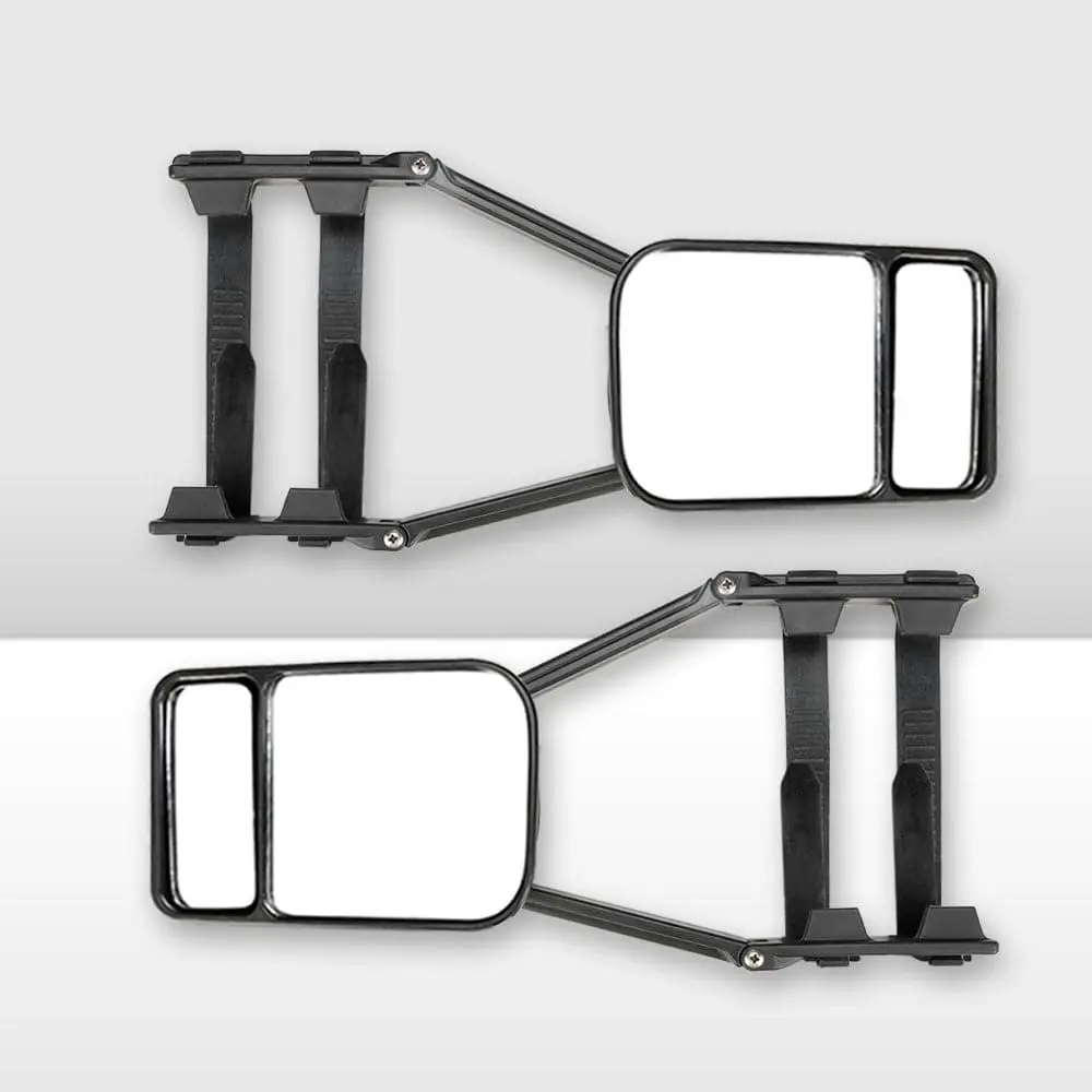 San Hima 2x Towing Mirrors Heavy Duty Universal Fit Strap On Towing