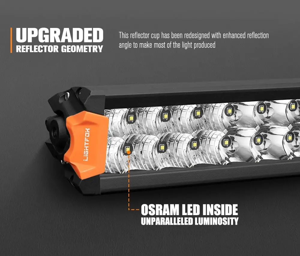 Rigel Series 20inch Osram LED Light Bar 1Lux @ 509m 15,096 Lumens