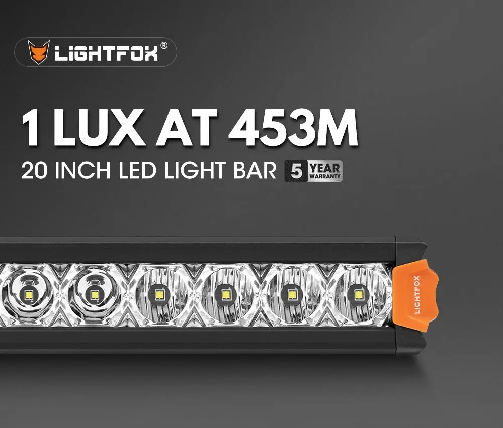 Vega Series 20inch Osram LED Light Bar 1Lux @ 453m 12,580 Lumens