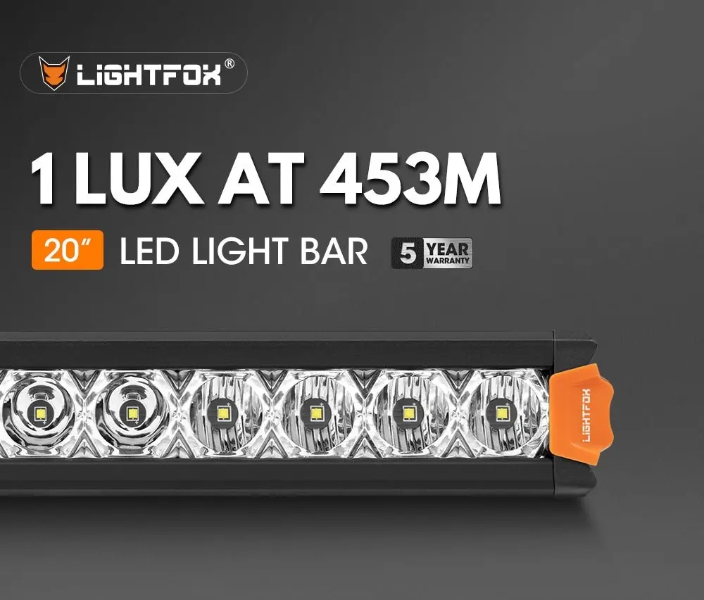 Vega Series 20inch Osram LED Light Bar 1Lux @ 453m 12,580 Lumens