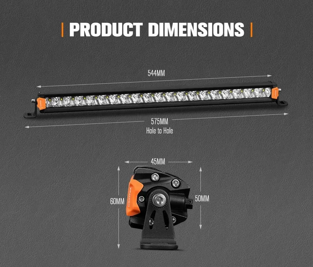 Vega Series 20inch Osram LED Light Bar 1Lux @ 453m 12,580 Lumens