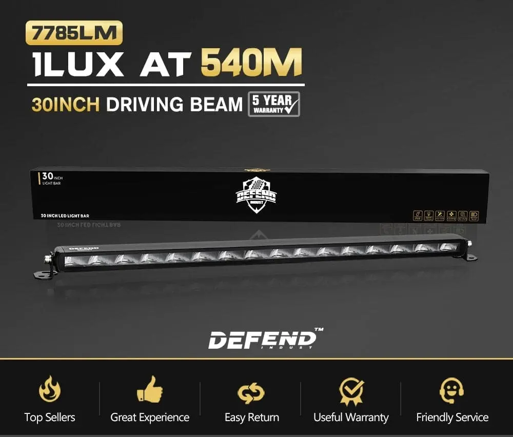 30inch E-MARK LED Light Bar 1Lux @ 540m 7,785 Lumens