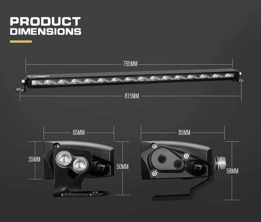 30inch E-MARK LED Light Bar 1Lux @ 540m 7,785 Lumens