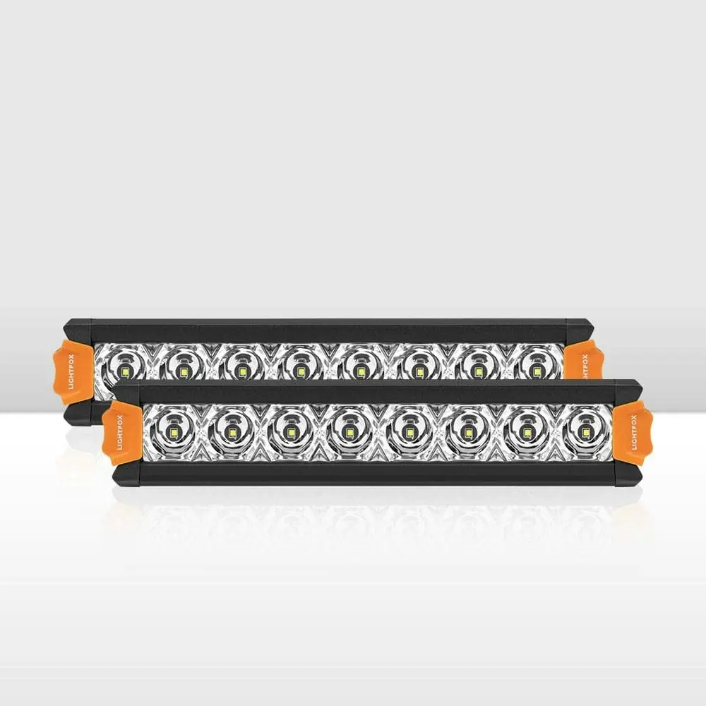 Vega Series Pair 8inch Osram LED Light Bar 1Lux @ 606m 8,856 Lumens