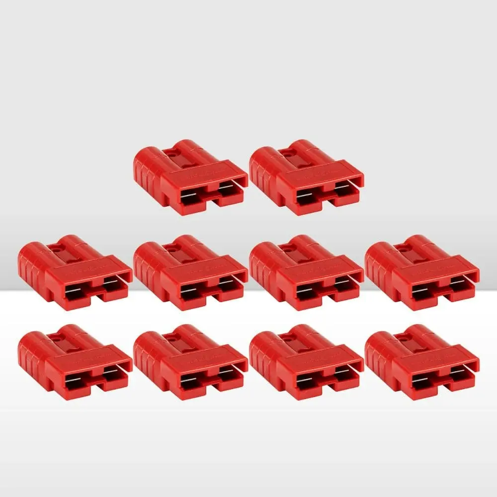 10x 50AMP Red Anderson Style Plug