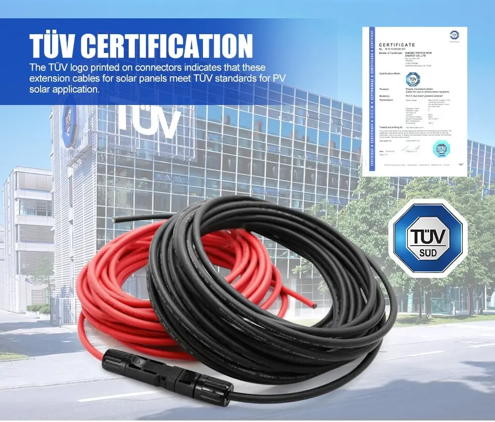 2x 5m 6mm²  Extension Cable