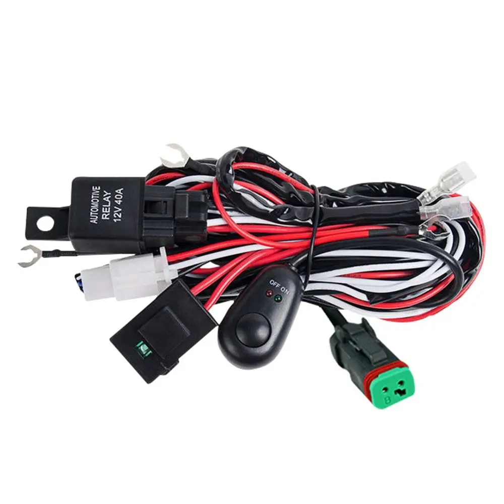 Led Hid Wiring Loom Harness with DT Plug