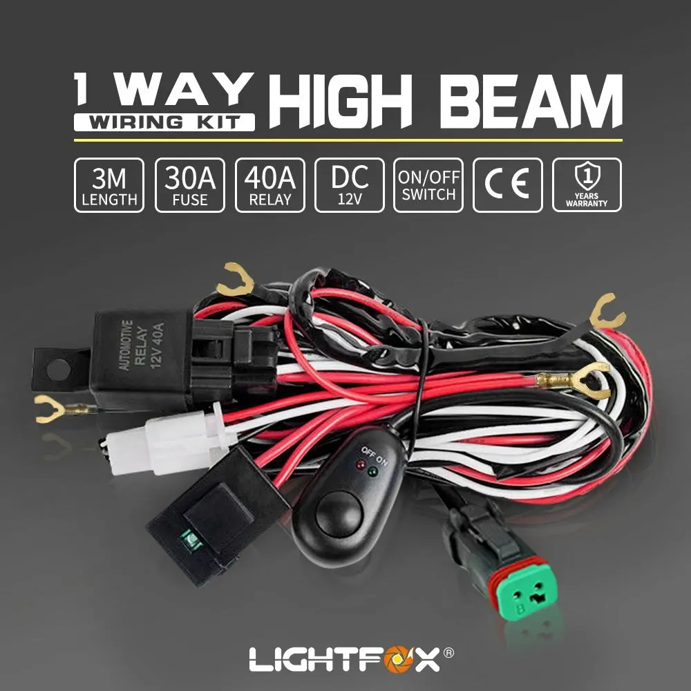 Led Hid Wiring Loom Harness with DT Plug