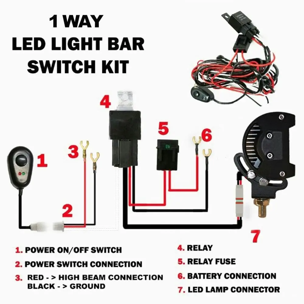 Led Hid Wiring Loom Harness with DT Plug