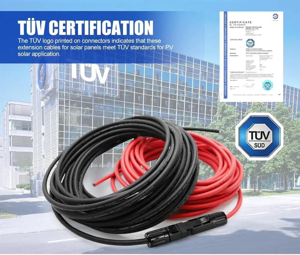 2 x 10m 6mm² Extension Cable