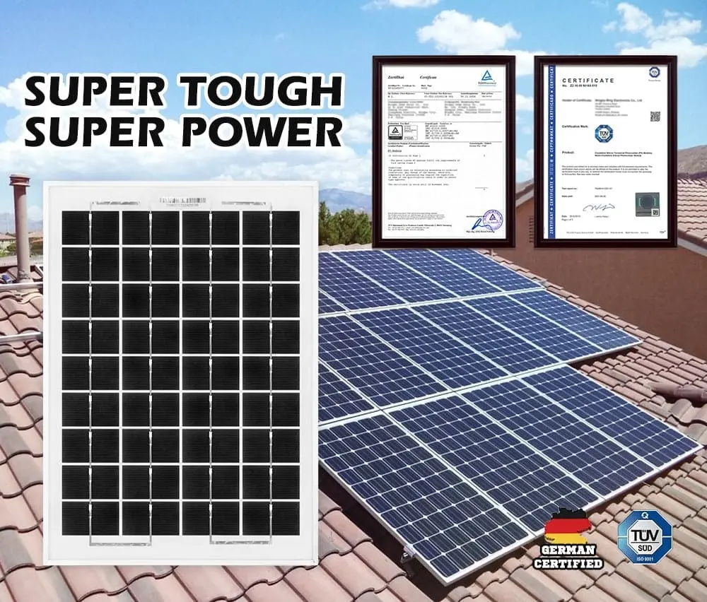 12V 10W Mono Solar Panel