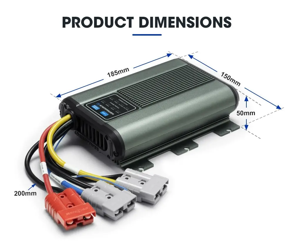 12V 40A DC to DC Battery Charger MPPT System Kit Isolator Dual Battery