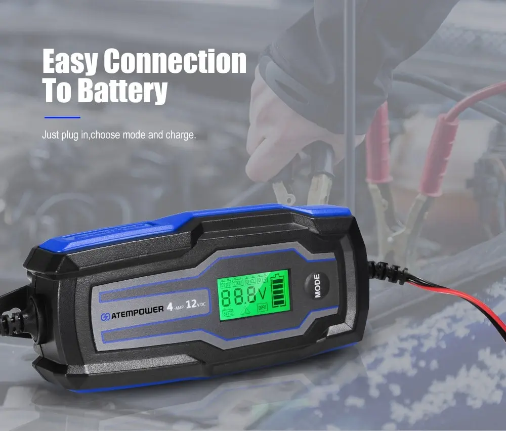 Smart Battery Charger 4A 6V/12V